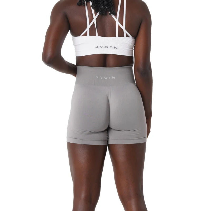 NVGT Spandex Sólido Sem Costura Roupa de Ginástica