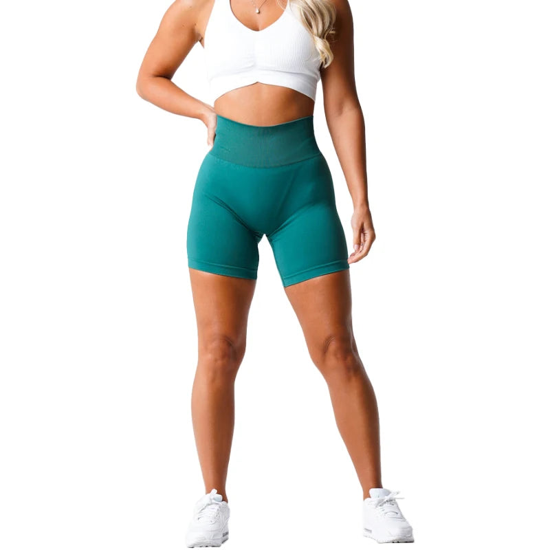 NVGT Spandex Sólido Sem Costura Roupa de Ginástica