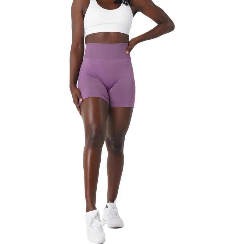 NVGT Spandex Sólido Sem Costura Roupa de Ginástica